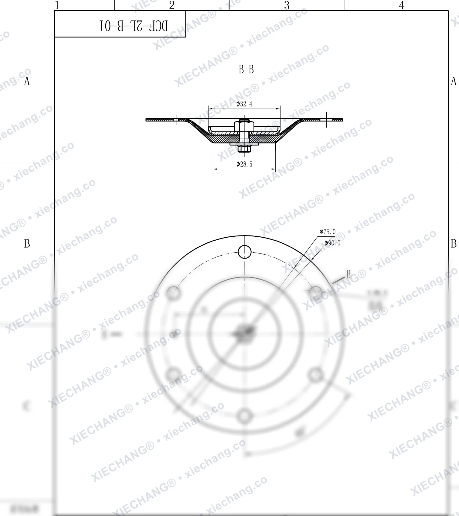 DCF-2L-B-01 · 1" — Plan d'assemblage