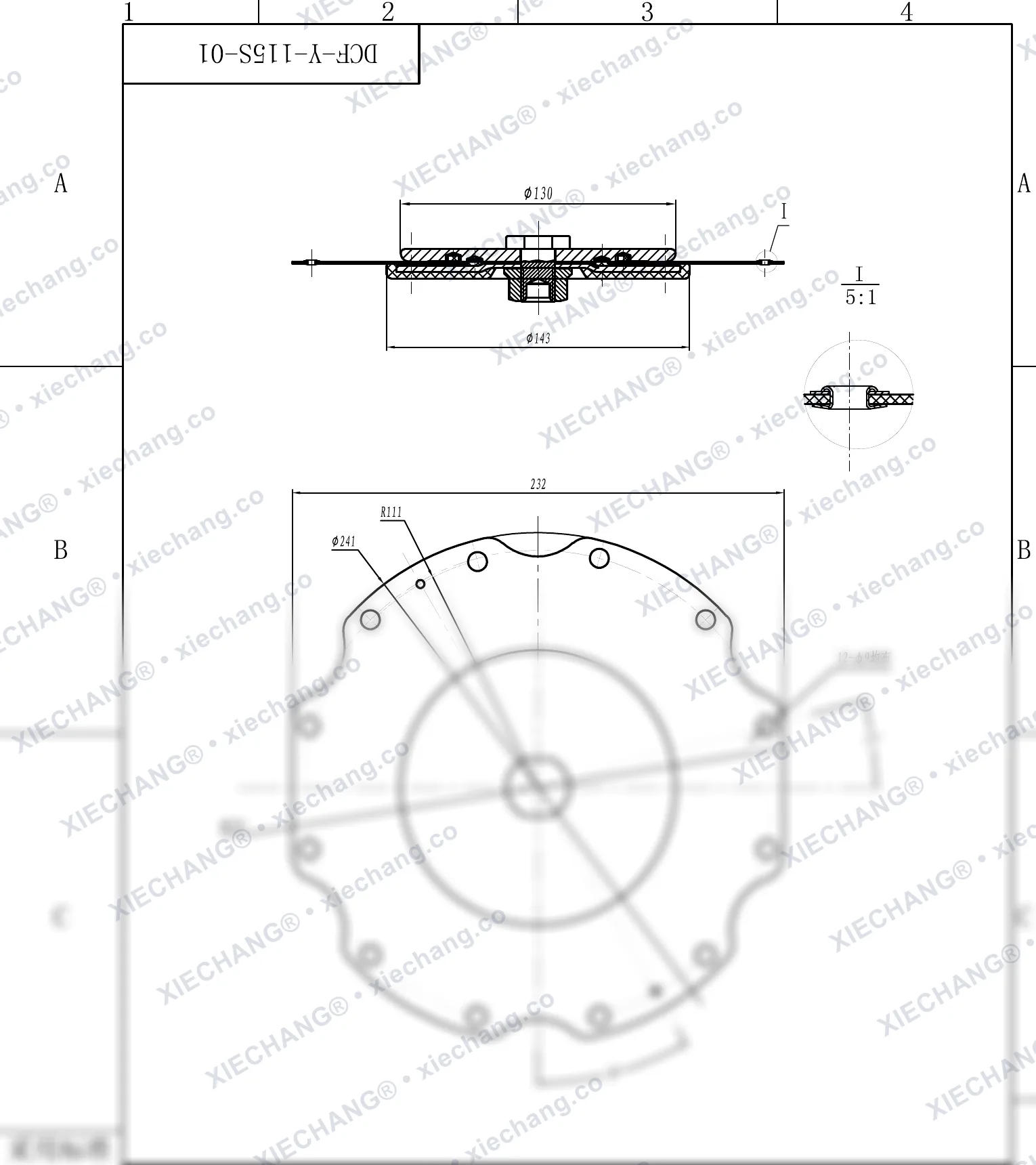 DCF-Y-115S-01 — Plan d'assemblage