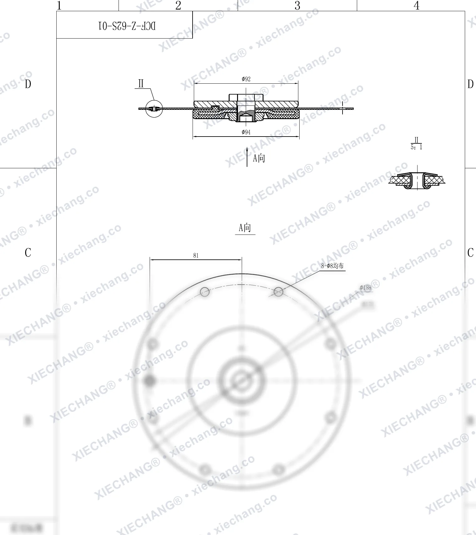 DCF-Z-62S-01 — Plan d'assemblage