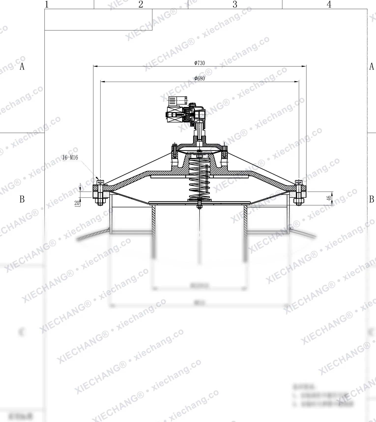 DMY-III-300C · 12 pouces · électrovanne à impulsions immergée basse pression — Plan d'installation