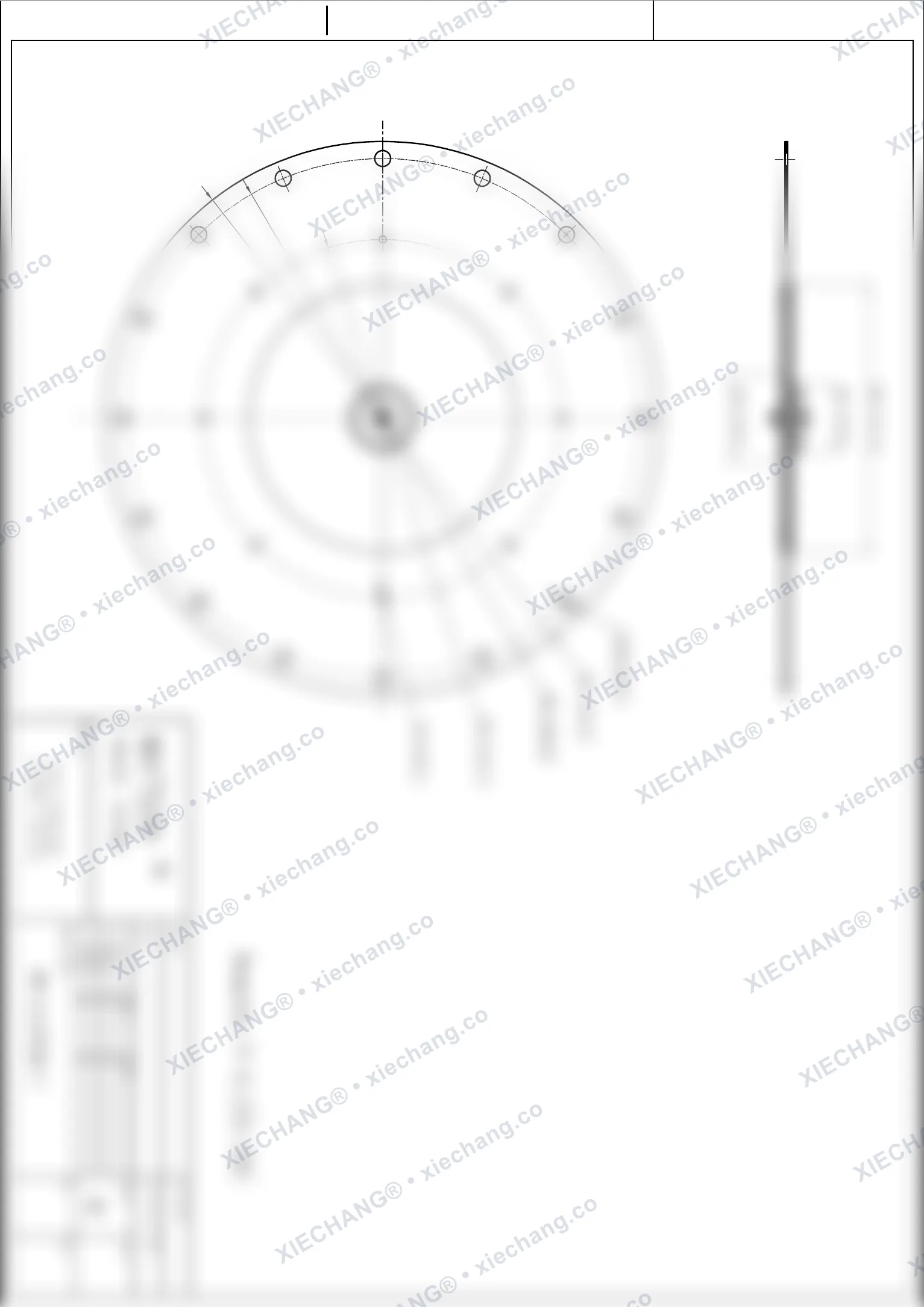WPS-CA/EP250/I · 10 inch · premier étage · assemblage de membrane de grande vanne — Plan d'assemblage