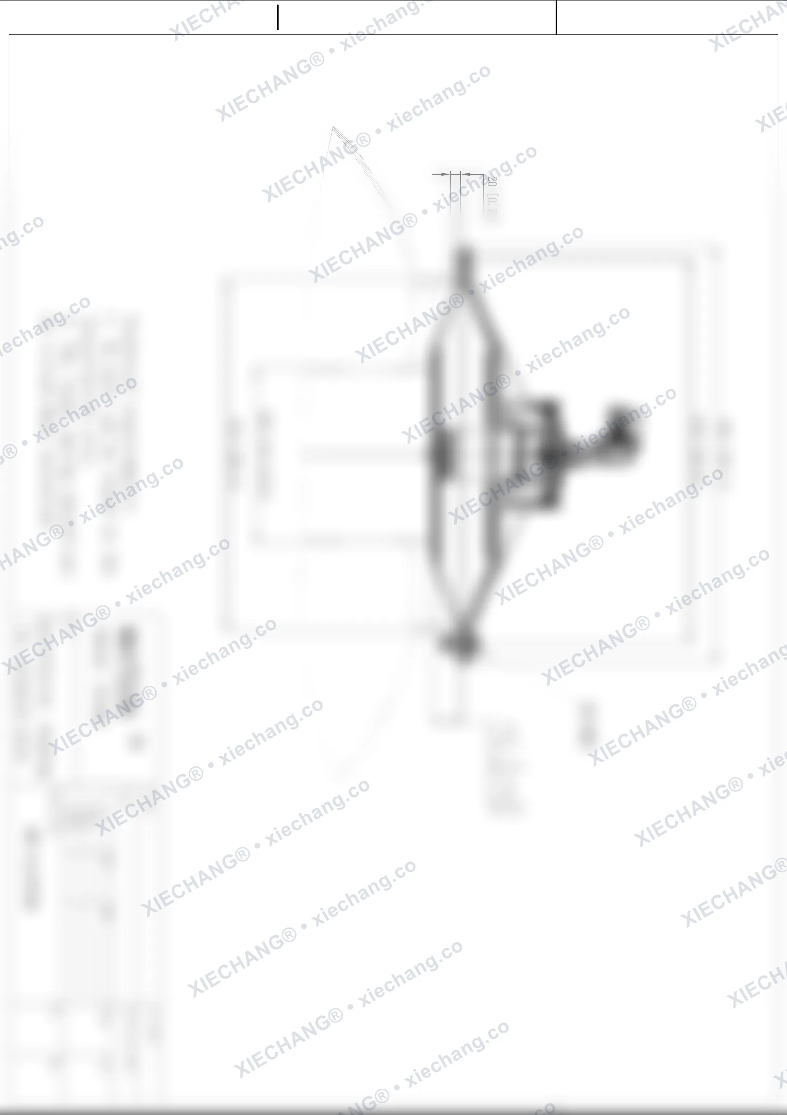 WPS-CA/EP350 · 14 inch · vanne grande taille à très basse pression — Plan d'installation